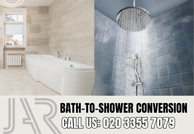 Bath to Shower Conversion by Camdentown Bathroom Fitters